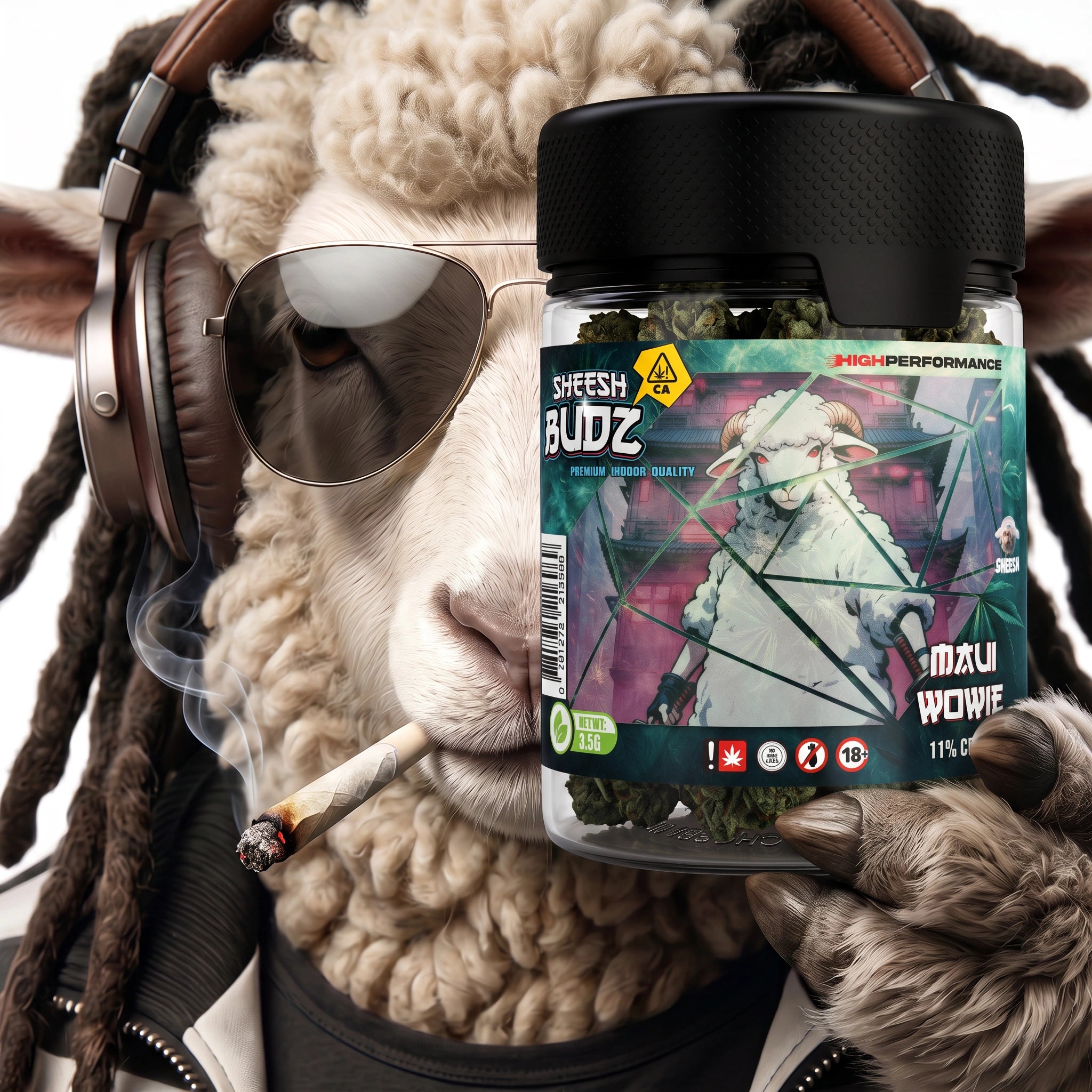 SHEESH BUDZ CBD Flower Maui Wowie 3.5g 11% CBD