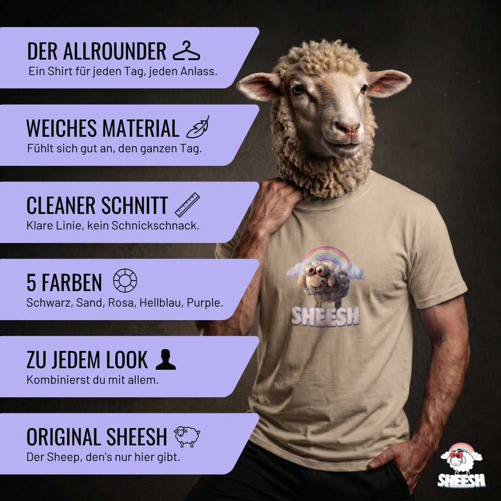 SHEESH Camiseta - Sand
