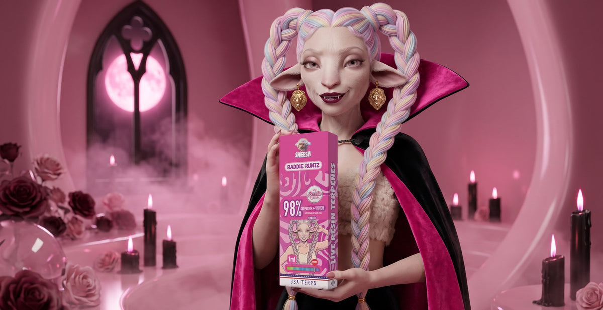 Baddie als Vampirin mit Baddie Edition Vape