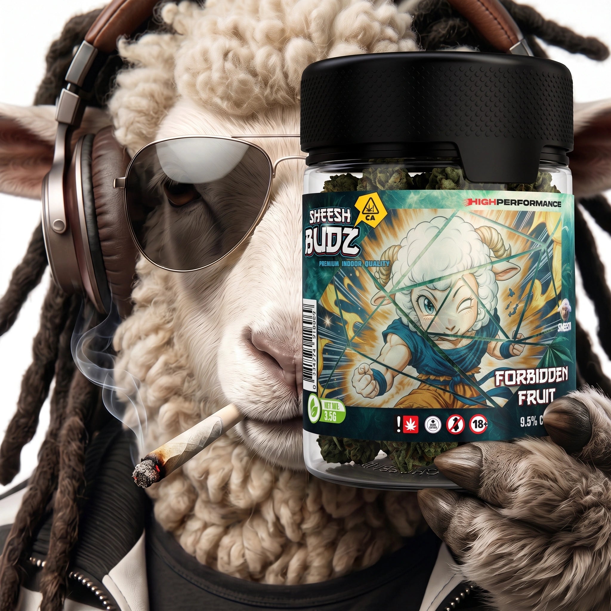 SHEESH BUDZ CBD Forbidden Fruit Flower 3.5g 9.5% CBD