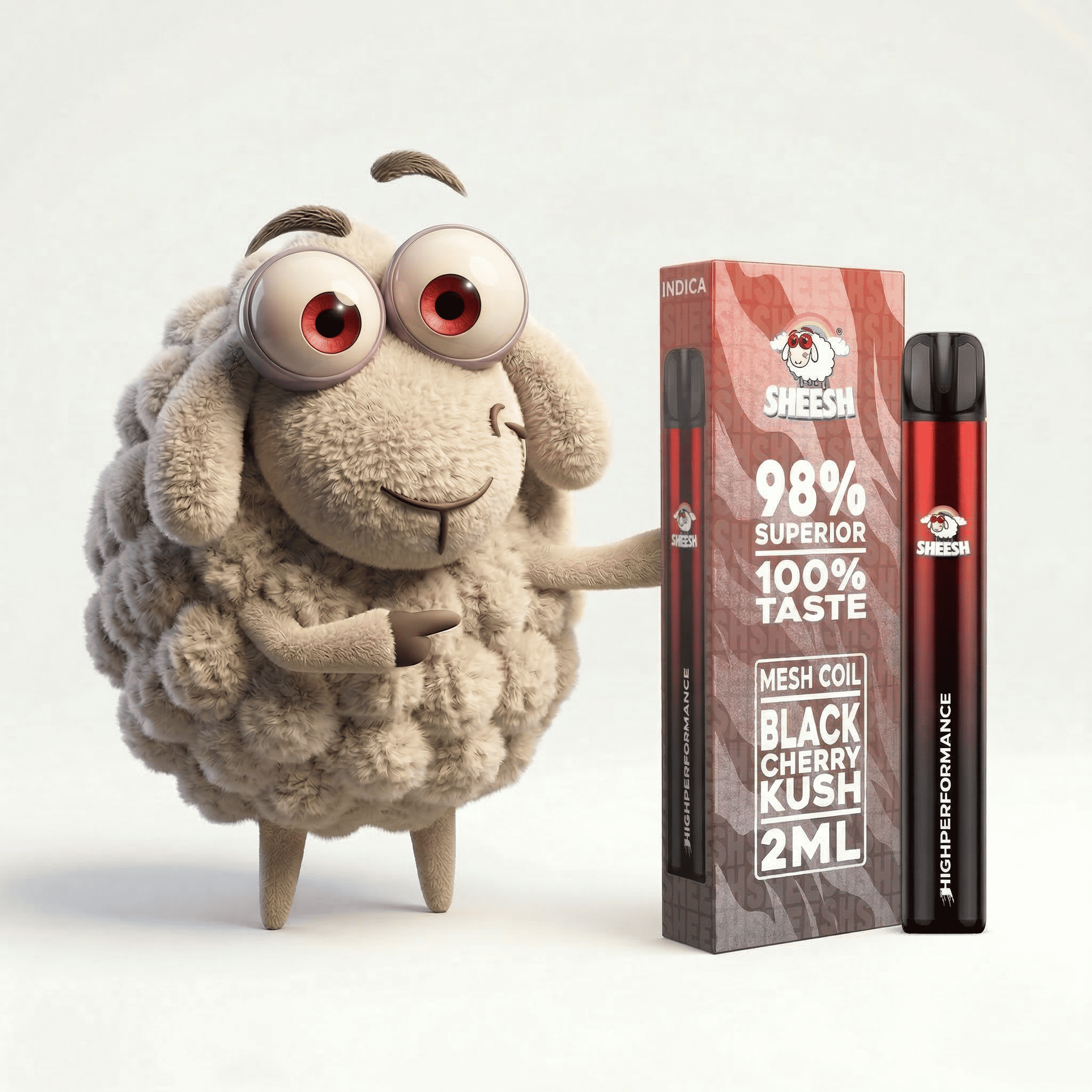 SHEESH - True Taste Line - Black Cherry Kush - Vape supérieur 2 ml