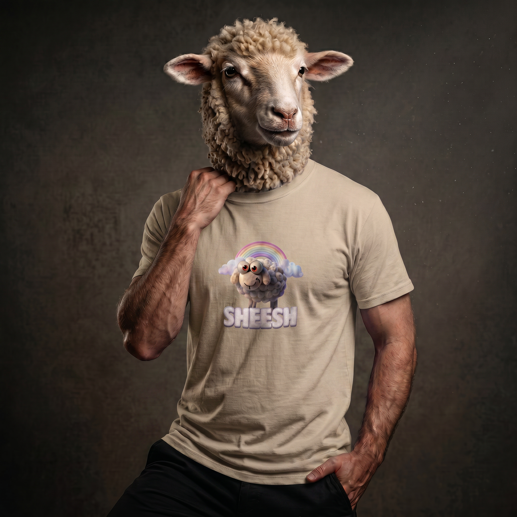 SHEESH T-Shirt Sand