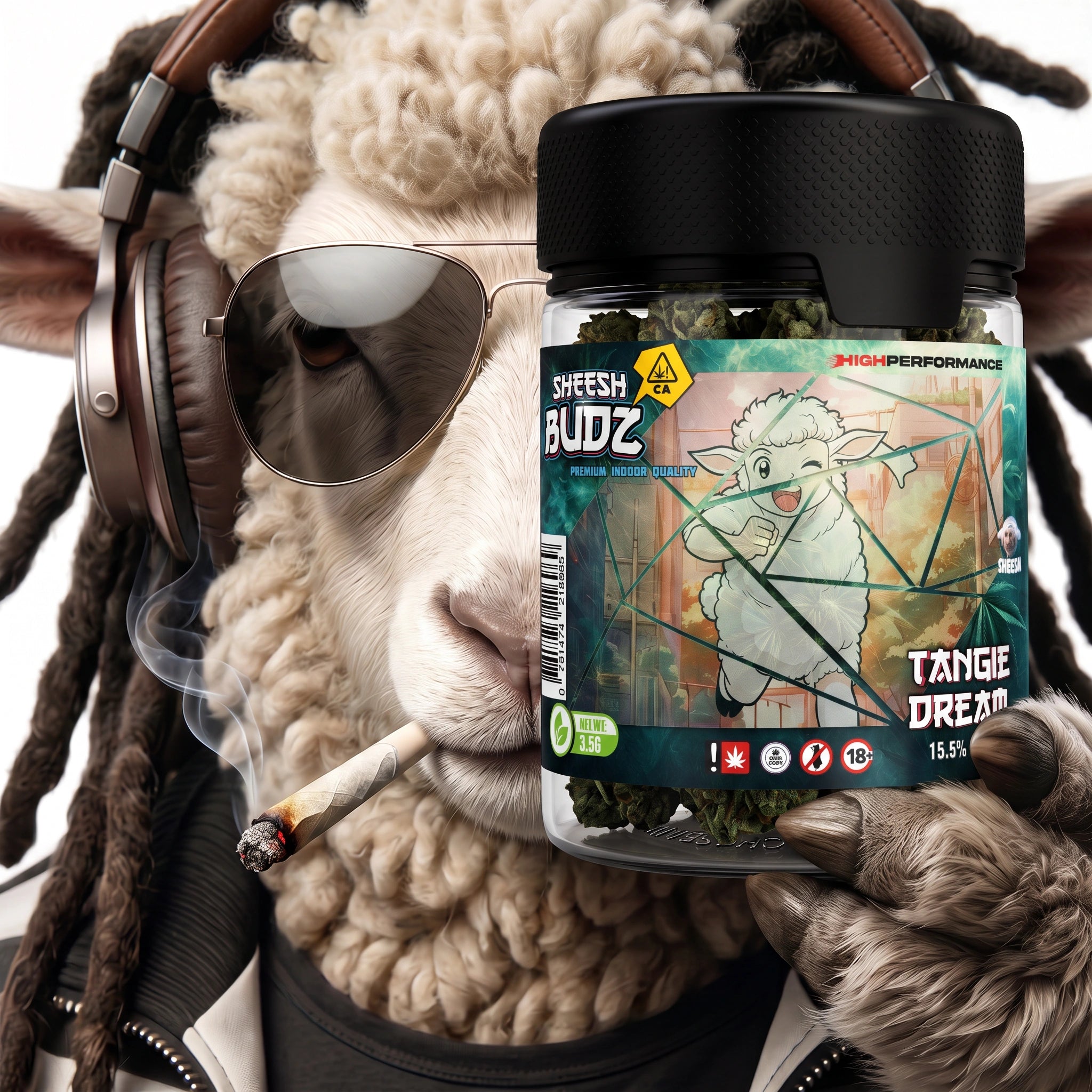 SHEESH BUDZ CBD Tangie Dream Flower 3.5g 15.5% CBD